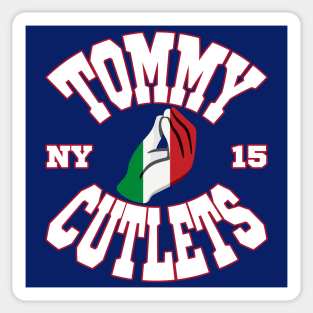 Tommy Cutlets 15 Italian Hand, Italian Flag, New York Sticker